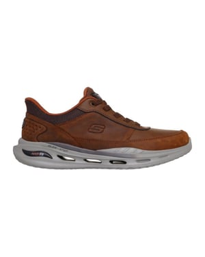 Skechers 210981 cdb-dark brown leather-synthetic