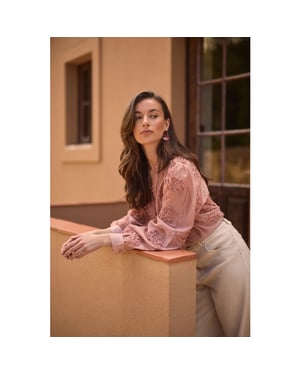 Nukus Nkf02156 336 antonella blouse paillet flower rose