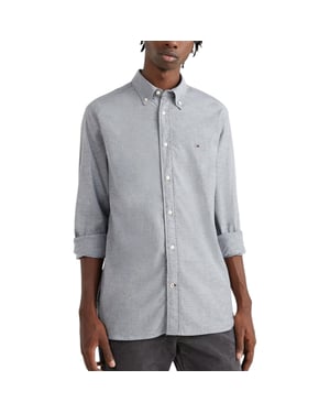 TOMMY HILFIGER Mens Shirts Regular Fit Oxford Long Sleeve Casual Cotton Formal
