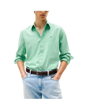 TOMMY HILFIGER Mens Shirts Regular Fit Oxford Long Sleeve Casual Cotton Formal