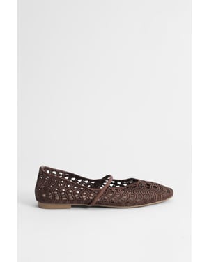 Lacie Open Weave Mary Jane Ballet Pumps