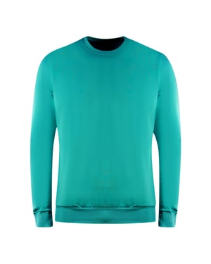 Lyle & Scott Golf Tech blauwgroen groene trui met ronde hals