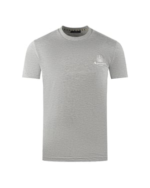 Aquascutum London Aldis Brand Logo på bröstet Grå T-shirt