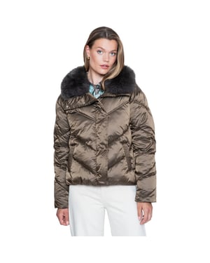 Geisha Jacket nylon brown