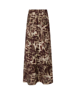 Tramontana Skirt print browns