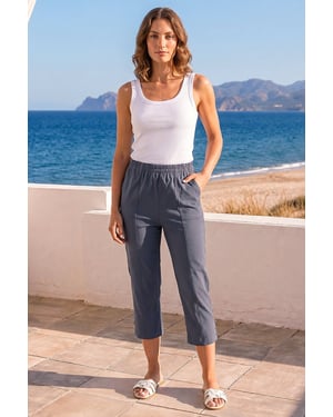Petite Bengaline Cropped Trouser