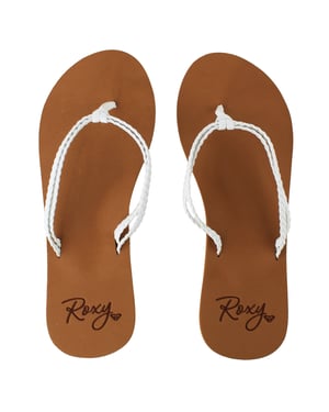 Roxy Costas II Kids White Flip-Flops
