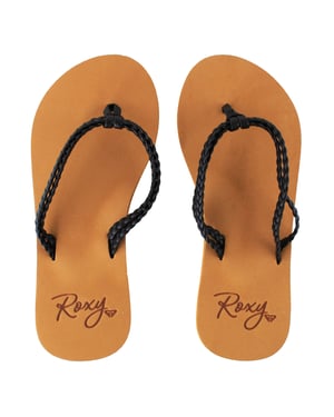Roxy Costas II Kids Black Flip-Flops