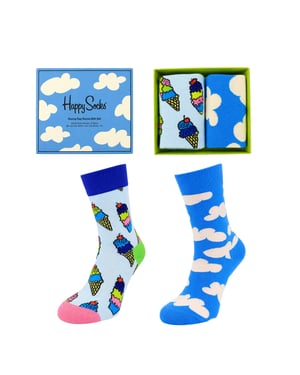Happy Socks 2-Pack Blue Sunny Day Gift Set