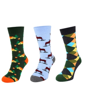 Happy Socks 3-Pack Multicolour In The Woods