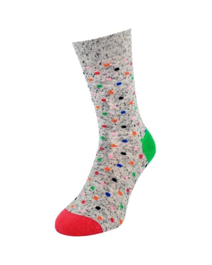 Happy Socks 1-Pack Grey Mini Dot