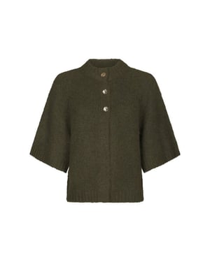 Neo Noir benuta fluffy knit cardigan 165816 151 army