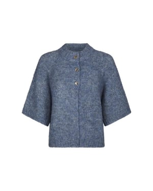 Neo Noir benuta fluffy knit cardigan 165816 407 smoke