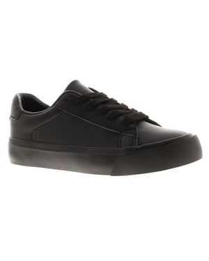 Rockstorm Boys School Plimsolls Pumps Joseph Jnr Lace Up black