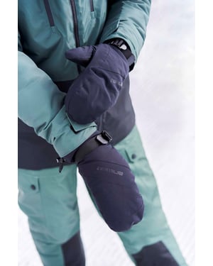 'Snowstorm' Men's Snow Mittens Waterproof Padded Warm Cosy Winter Ski Gloves Black