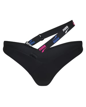 Puma Dames Logo Zwemslip (Zwart)