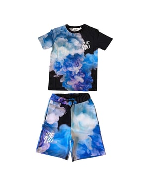 DFND London Barns Molntryck T-shirt och Shorts Set (Flertalsalternativ)