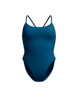 Speedo Dames Effen Racer Badpak (Groen)