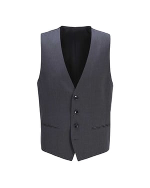 Boss Herr Wilson Virgin Wool Väst (Mörkgrå)