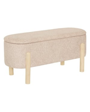 Casa di Elturo Opbergbank liva stof met opbergruimte 86,5 x 36,5 x 40 cm