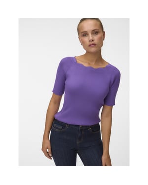 Vero Moda Vmida gebreide top met boothals
