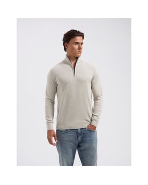 Saint Steve Cas 19480 sand melange half zip