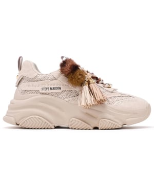 Steve Madden Possession-ppe bone suede dames sneaker