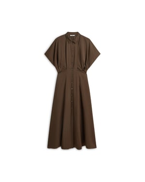 Summum Dress button down light twill jurken 5s1665-12494