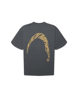 Woodbird Wbbaine warp tee 2626-416 slate blue