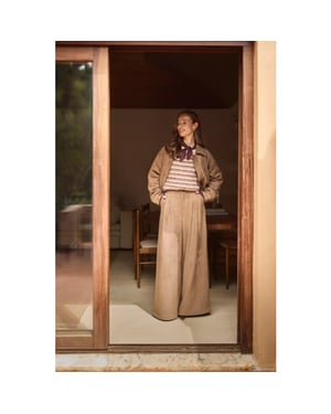 Nukus Nkf09102 60 bodine pants suede taupe