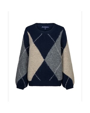 Red Button Trui srb5067 argyke indigo