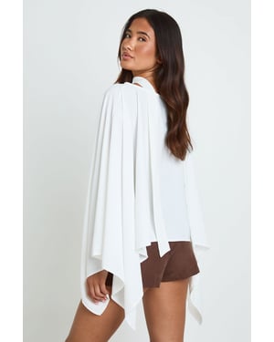 Scarf Detail Cape Top
