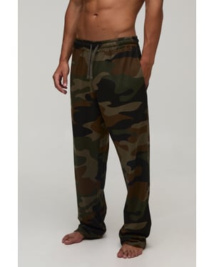 Straight Leg Camo Loungewear Bottoms