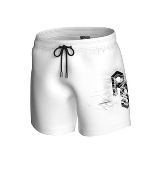 Boardshort zwembroek in wit