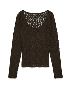 Vero Moda Vmflora ls 2-way lace top jrs noos