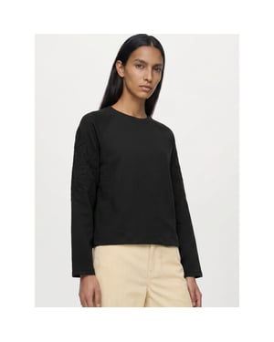 Object Objandrea re l/s o-neck emb top noo