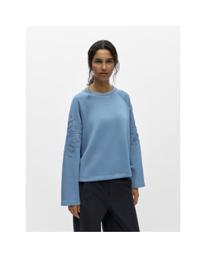 Object Objandrea re l/s o-neck emb top noo