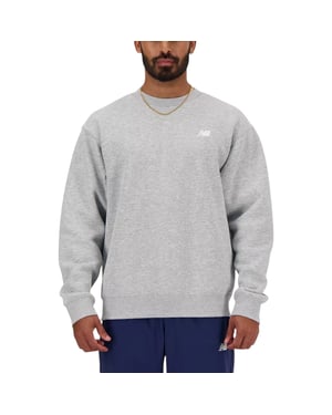 New Balance Mens Fleece Sweatshirt Embroidered Logo Pullover Relaxed Fit Jumper