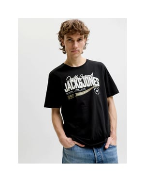 Jack & Jones Mens T-shirt Printed Logo Short Sleeve