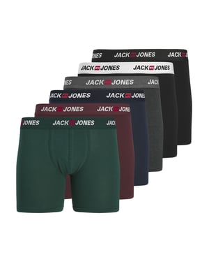 Jack & Jones Men's Big Plus Size Boxers 6 Pack