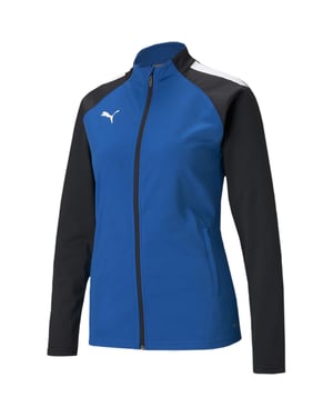 Women's Puma Teamliga Training Jacket W Tracksuit Top in Bluelemon Black