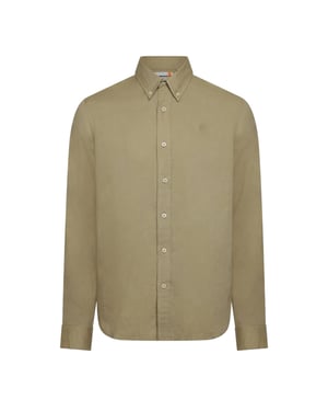 Timberland Heren Lovell Lake Katoenen Lange Mouwen Shirt (Crème)