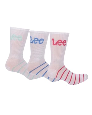 Lee Dames/dames sportsokken (pak van 3) (Wit)