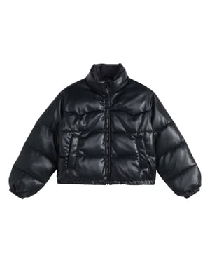 Levi's Dames Effen Puffer Jas (Zwart Nacht)