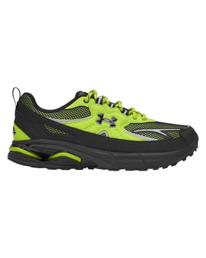 Under Armour Dames Apparition Tech Logo Leren Sneakers (Groen)
