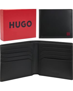 Hugo Boss Mens Leather Wallet Tibby_N_8cc Bifold Credit Cardholder