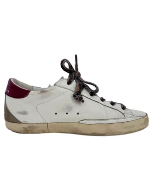 Golden Goose Super-Star Sneakers i vit läder