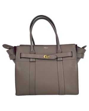Mulberry Small Bayswater Tote Bag in Brown Leather