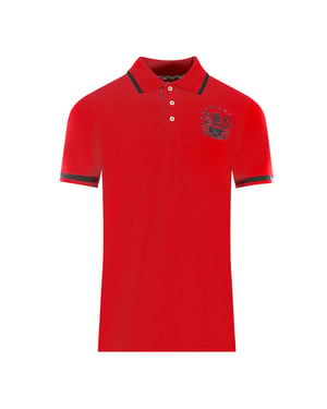 Aquascutum Tipped Aldis Röd pikétröja