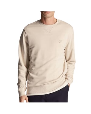 Lyle & Scott Tonal Eagle Logo Cream Pull-over Sweatshirt